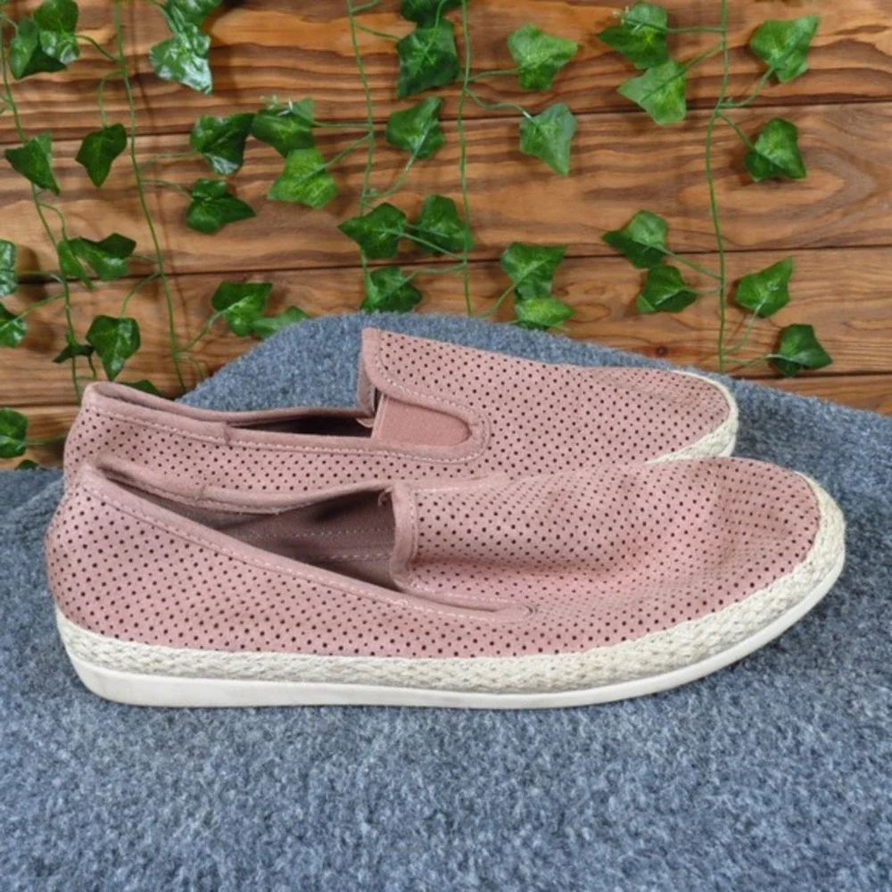 Portland Ellie Womens Espadrille Slip On Size 8.5 Pink Textile Casual‎ Comfort